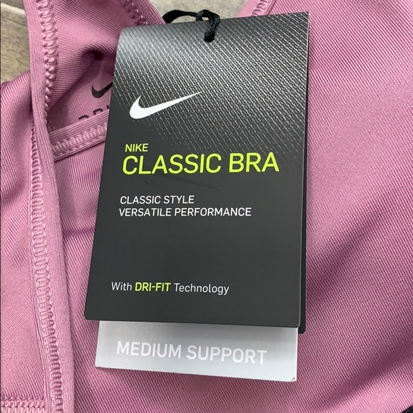 NIKE CLASSIC BRA Classic Style with DRY FIT Techno - Picture 5 of 13